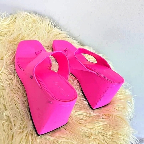 Circus Moira Women's Pink Wedge Sandals Size 8.5 🌴 - Picture 7 of 9
